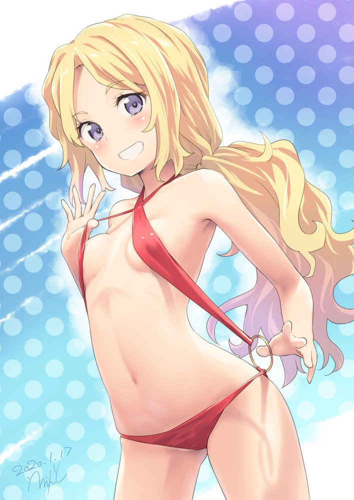 貧乳のエロ画像をアップ！