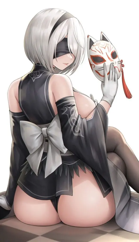 お尻の可愛い二次元画像。