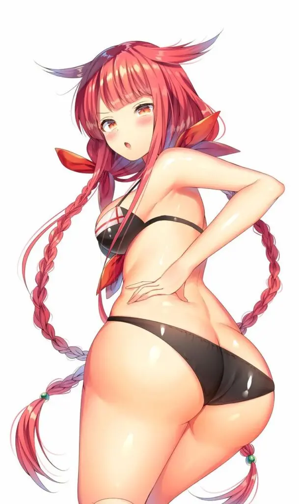 お尻の可愛い二次元画像。