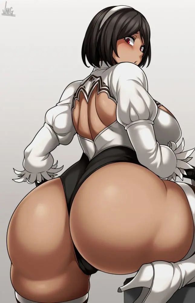 お尻の可愛い二次元画像。