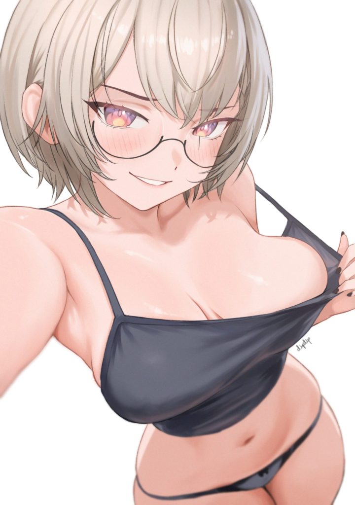 眼鏡の二次エロ画像で!