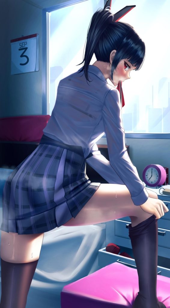 威力バツグンな太ももの二次エロ画像詰め合わせ