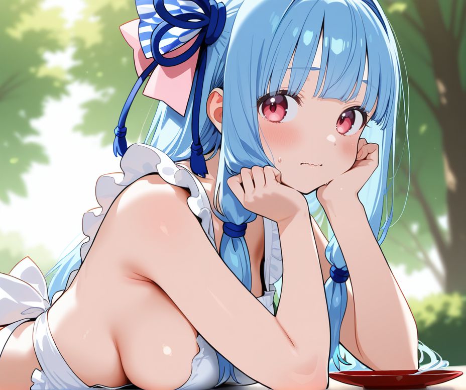 【裸エプロン】「ひあぁあ♡イキましゅ♡イってぇしまいましゅうぅー♡」エッチなご奉仕画像