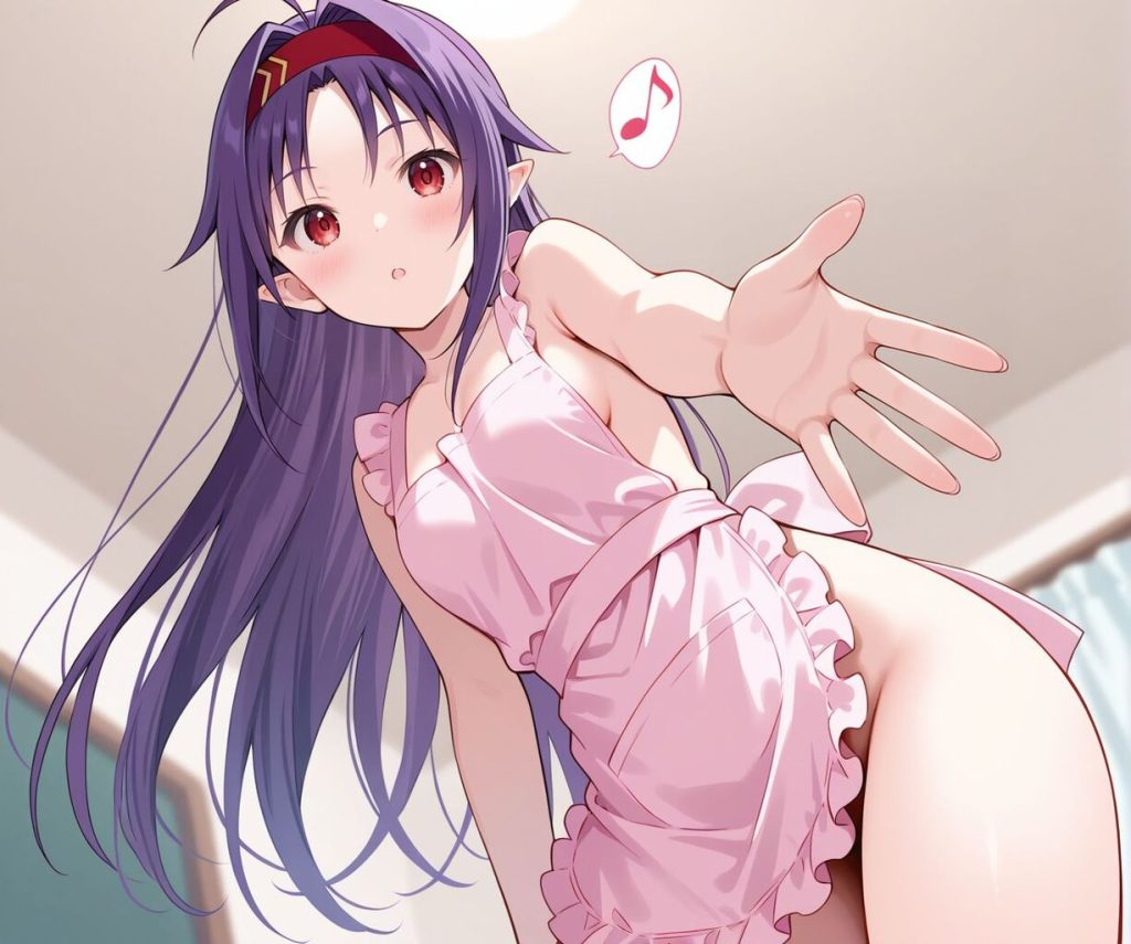 裸エプロンの二次エロ画像で抜きたい！