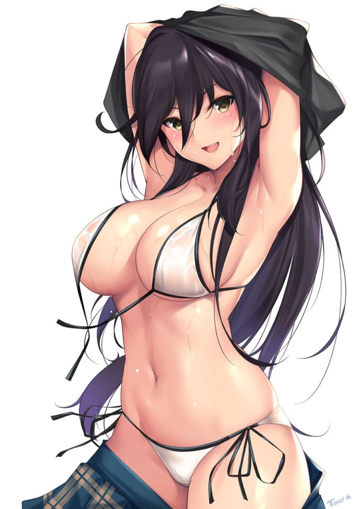黒髪のエッチな魅力が分かるエロ画像