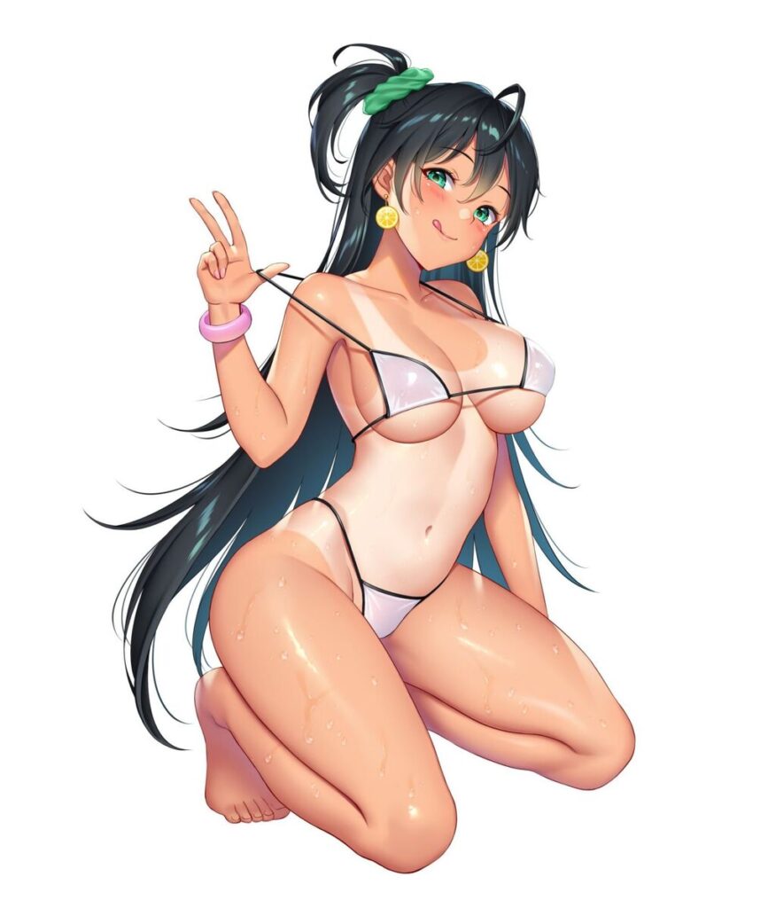 黒髪のエッチな魅力が分かるエロ画像