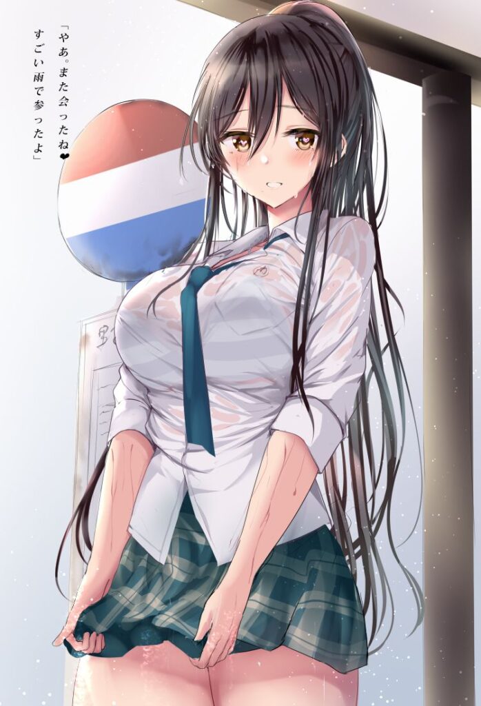 俺のとっておきのポニーテールの画像フォルダを見せる