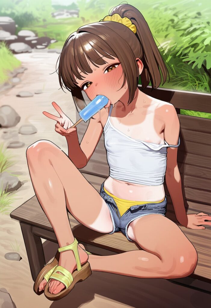 つるぺたのエッチな部分を奥の奥まで堪能できるエロ画像