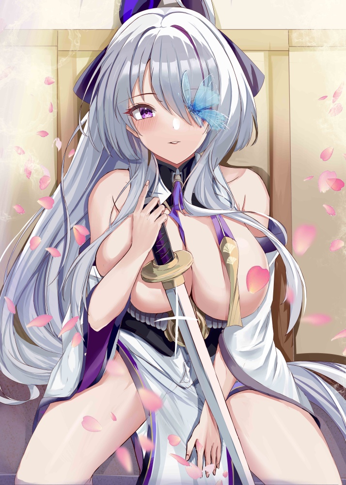 今夜のオナネタ画像は銀髪でございます。