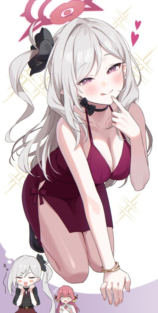 今夜のオナネタ画像は銀髪でございます。