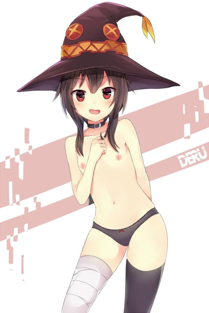 貧乳の可愛い二次元画像。