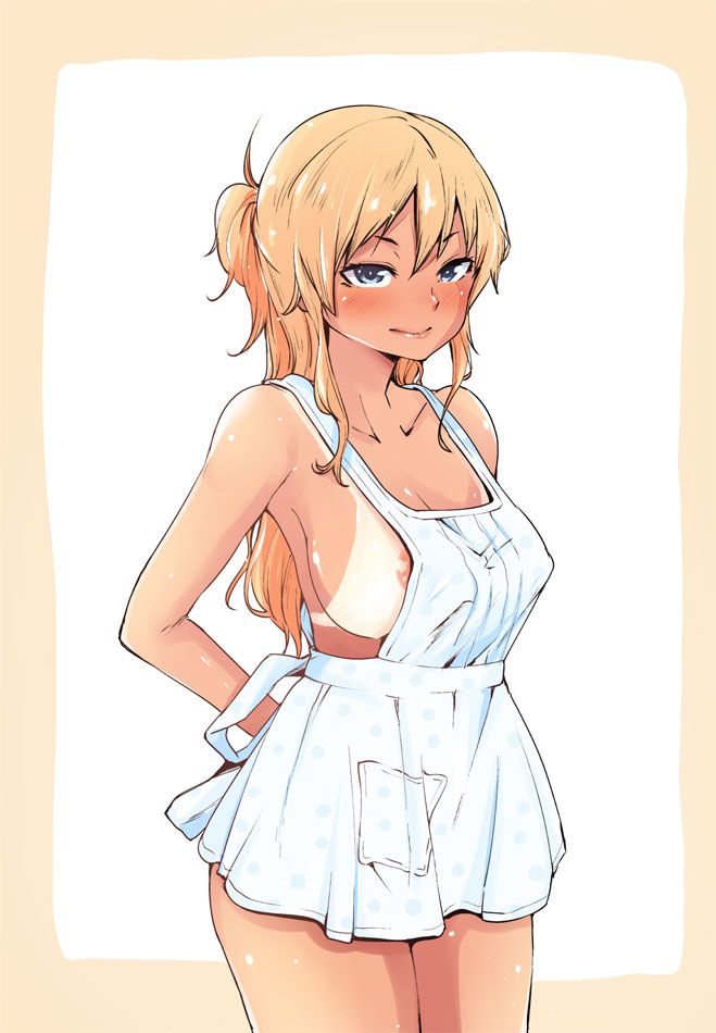 裸エプロンの二次エロ画像