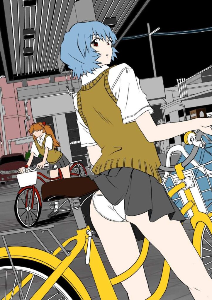 パンチラの二次元エロ画像。