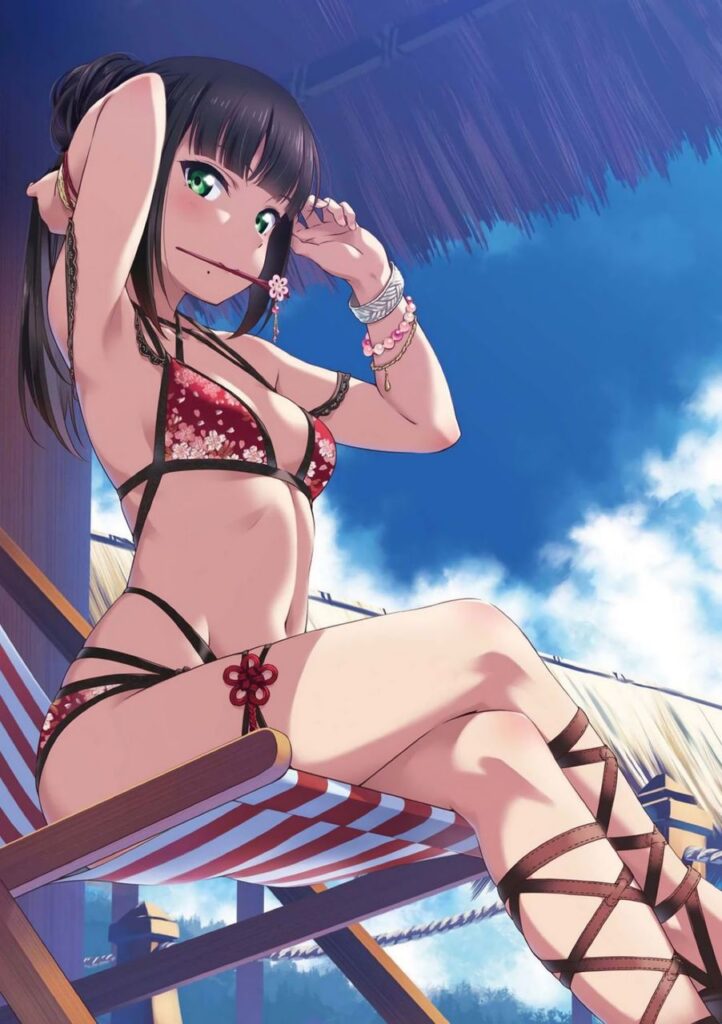 黒髪の二次エロ画像で抜きたい!