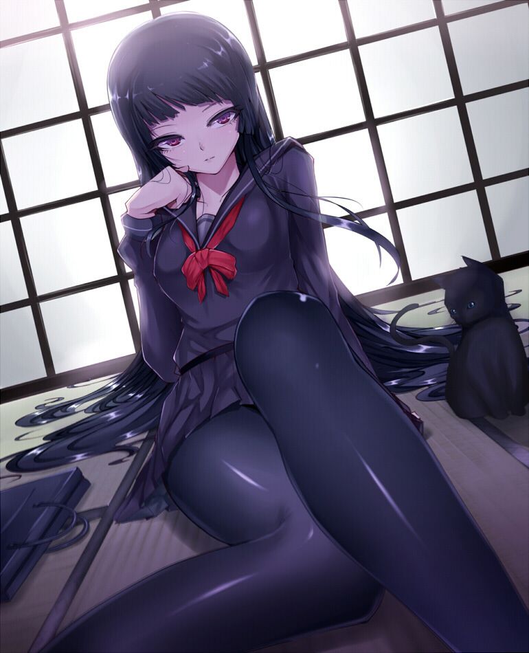 黒髪の二次エロ画像で抜きたい!