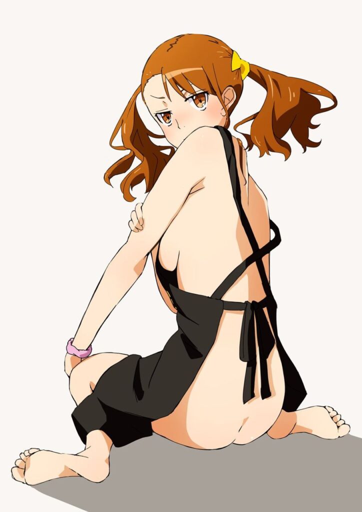 裸エプロンの二次エロ画像