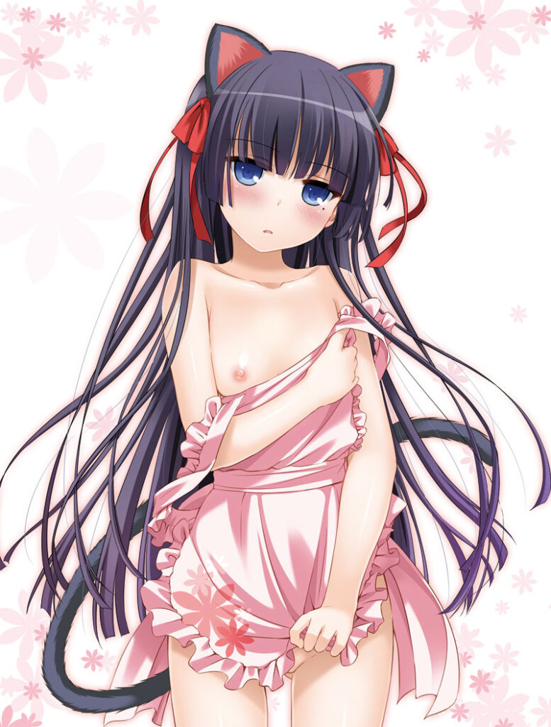 裸エプロンの二次エロ画像