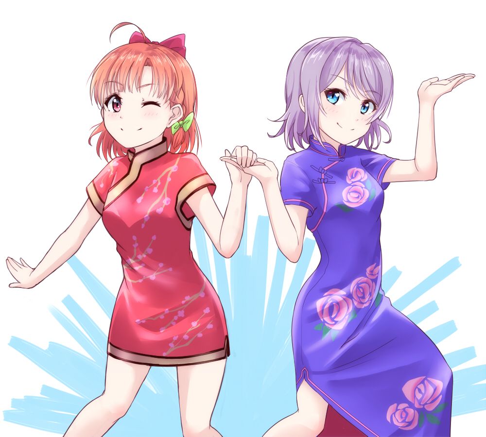 チャイナドレスの二次フェチ画像。