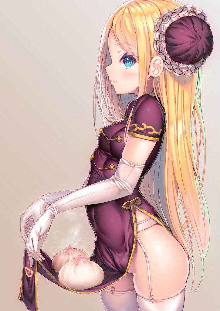 チャイナドレスの二次フェチ画像。
