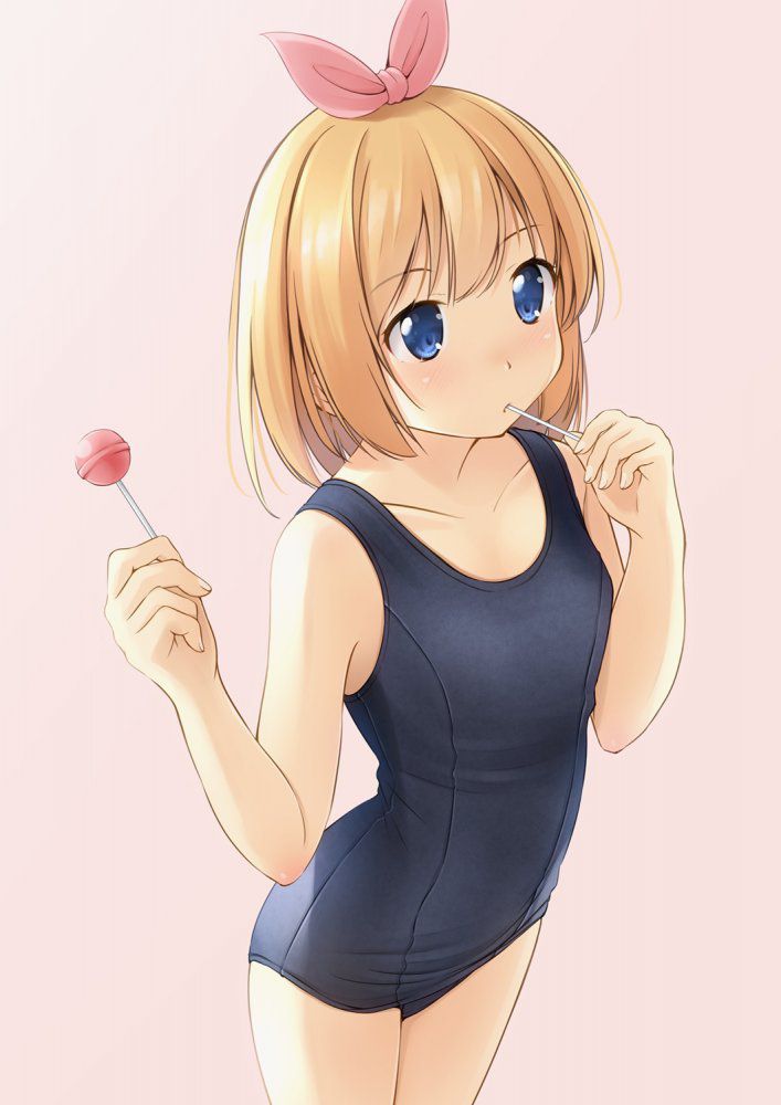 スク水の二次元エロ画像。