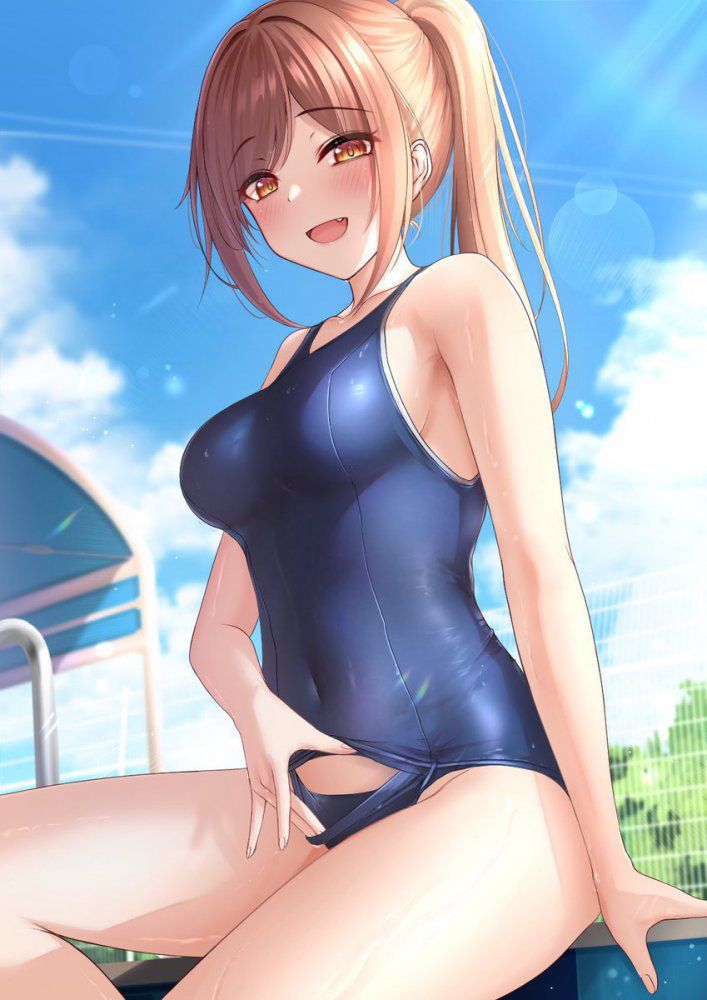 スク水の二次元エロ画像。