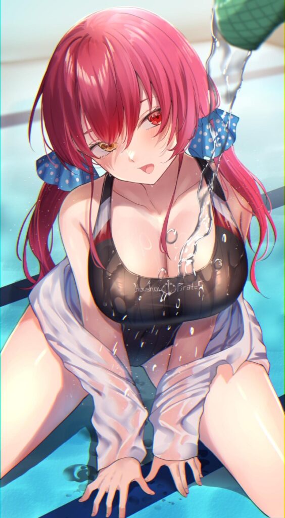 競泳水着の二次エロ画像で!