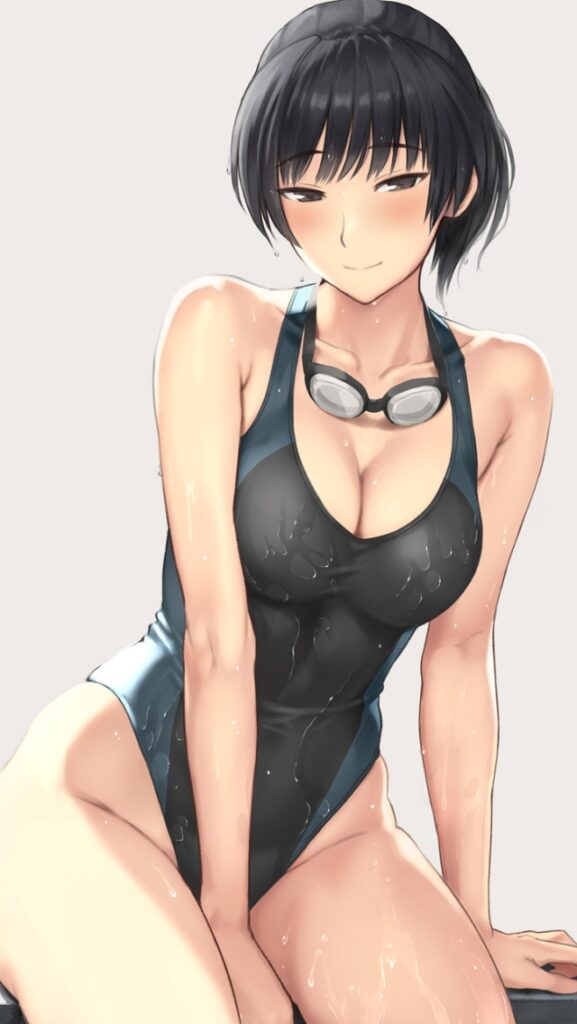 競泳水着の二次エロ画像で!