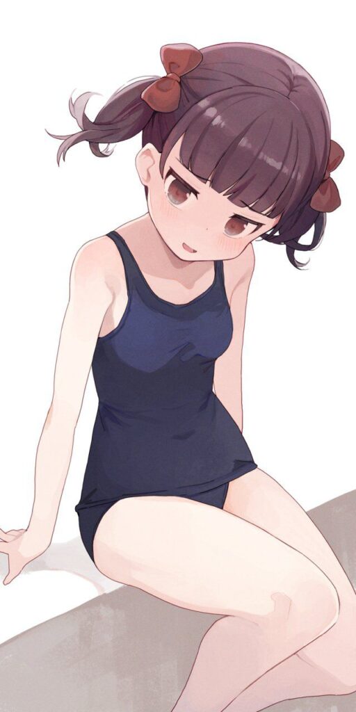スク水の二次元エロ画像。