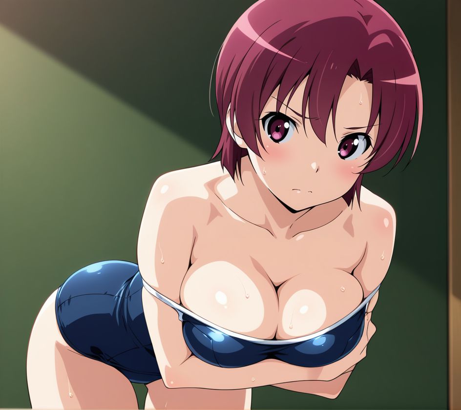 スク水の二次元エロ画像。