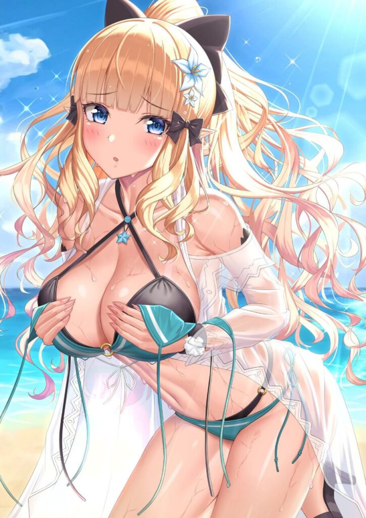 【エルフ】「ひあぁあ♡イキましゅ♡イってぇしまいましゅうぅー♡」エッチなご奉仕画像