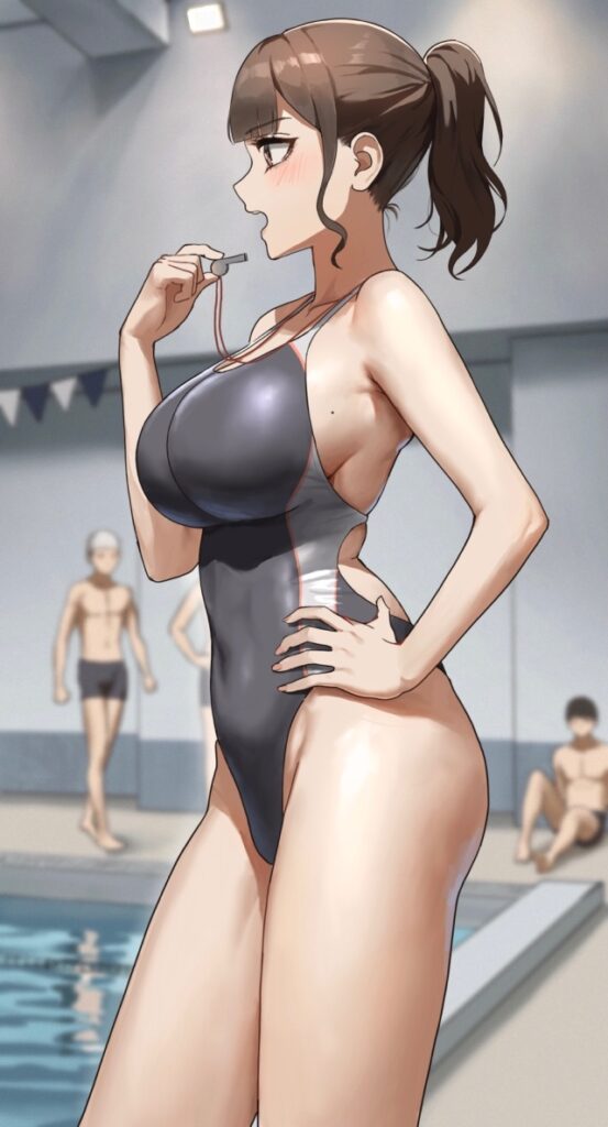 競泳水着の二次エロ画像で!