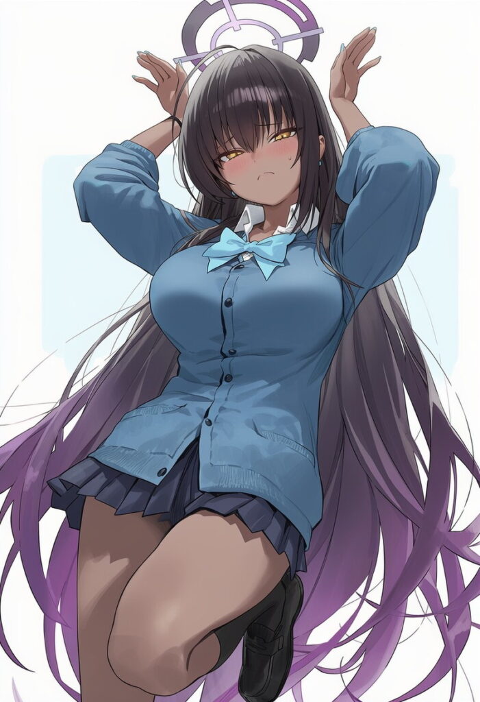 ブルーアーカイブの可愛い二次元画像。