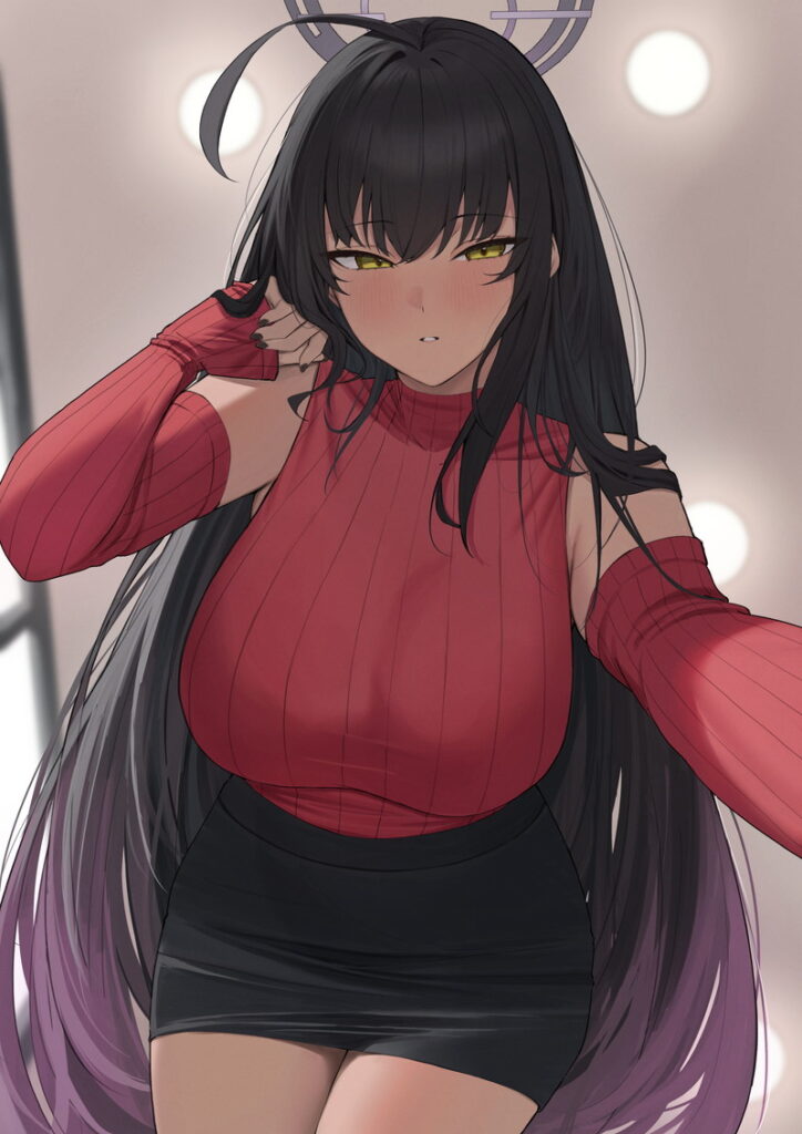 ブルーアーカイブの可愛い二次元画像。
