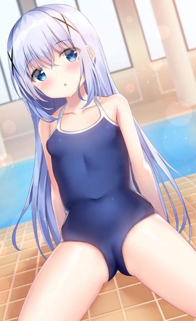 スク水の二次元エロ画像。