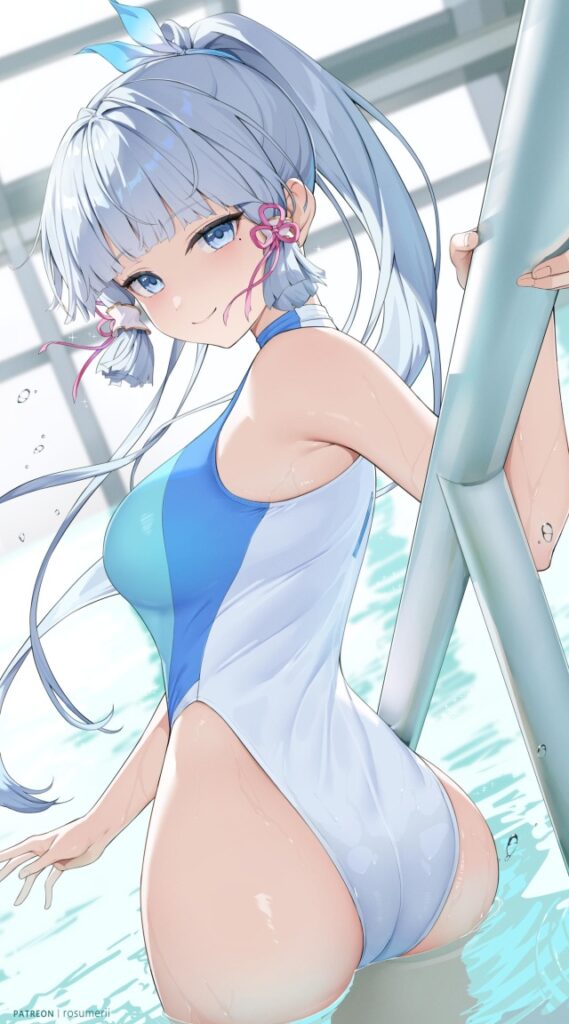 競泳水着の二次エロ画像で!