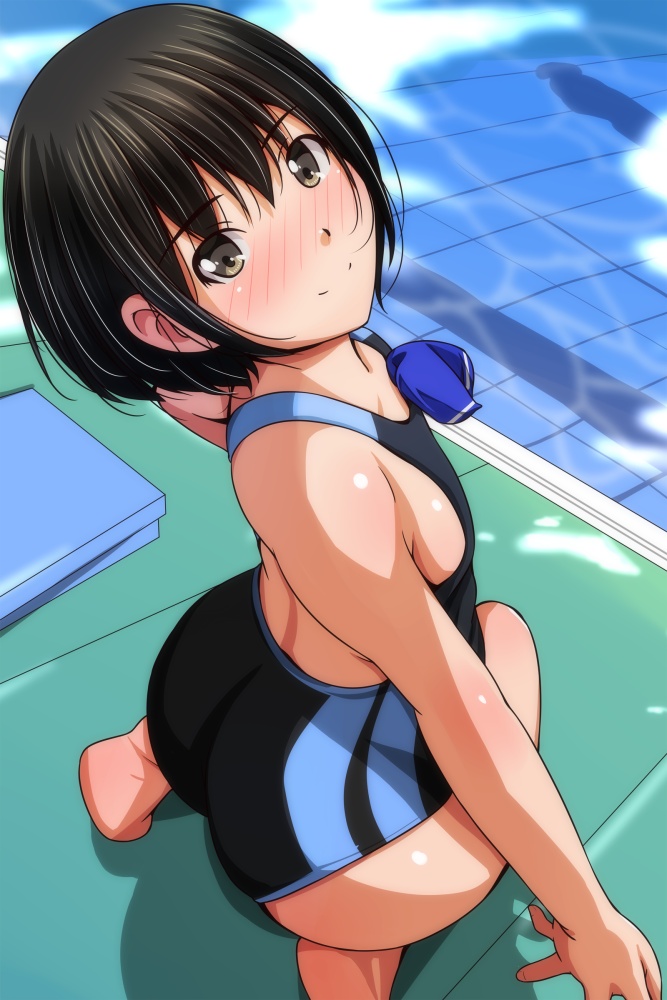 競泳水着の二次エロ画像で!