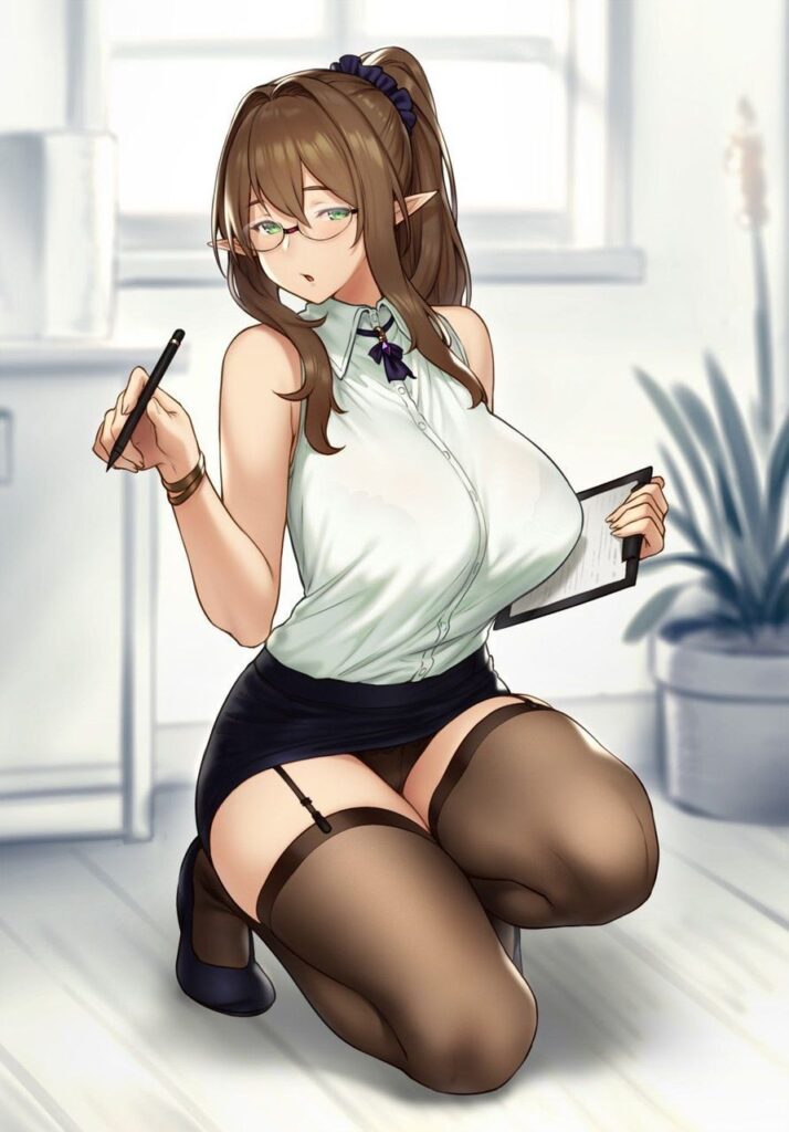 【エルフ】「ひあぁあ♡イキましゅ♡イってぇしまいましゅうぅー♡」エッチなご奉仕画像
