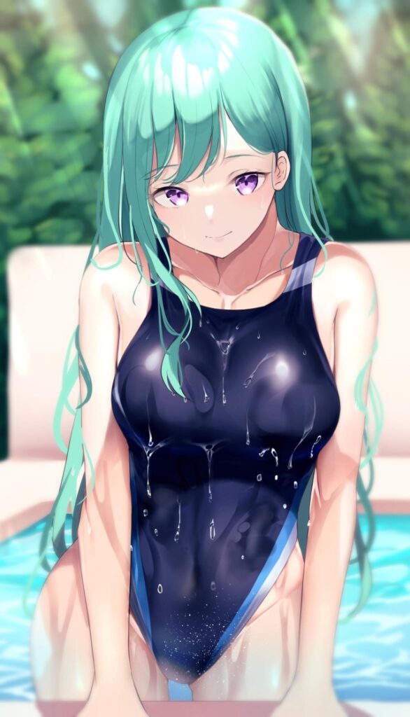 競泳水着の二次エロ画像で!