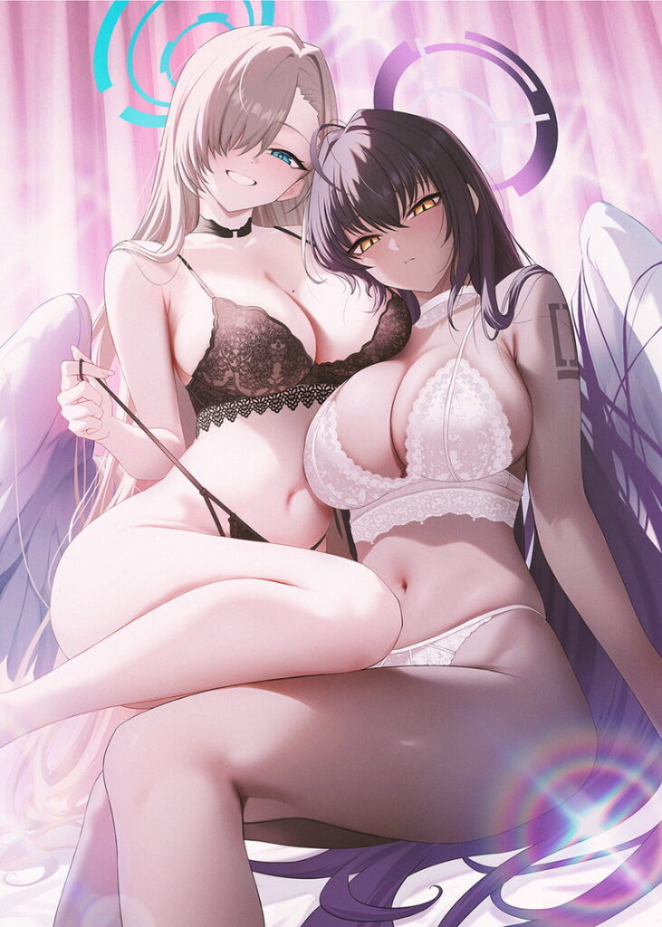 ブルーアーカイブの可愛い二次元画像。
