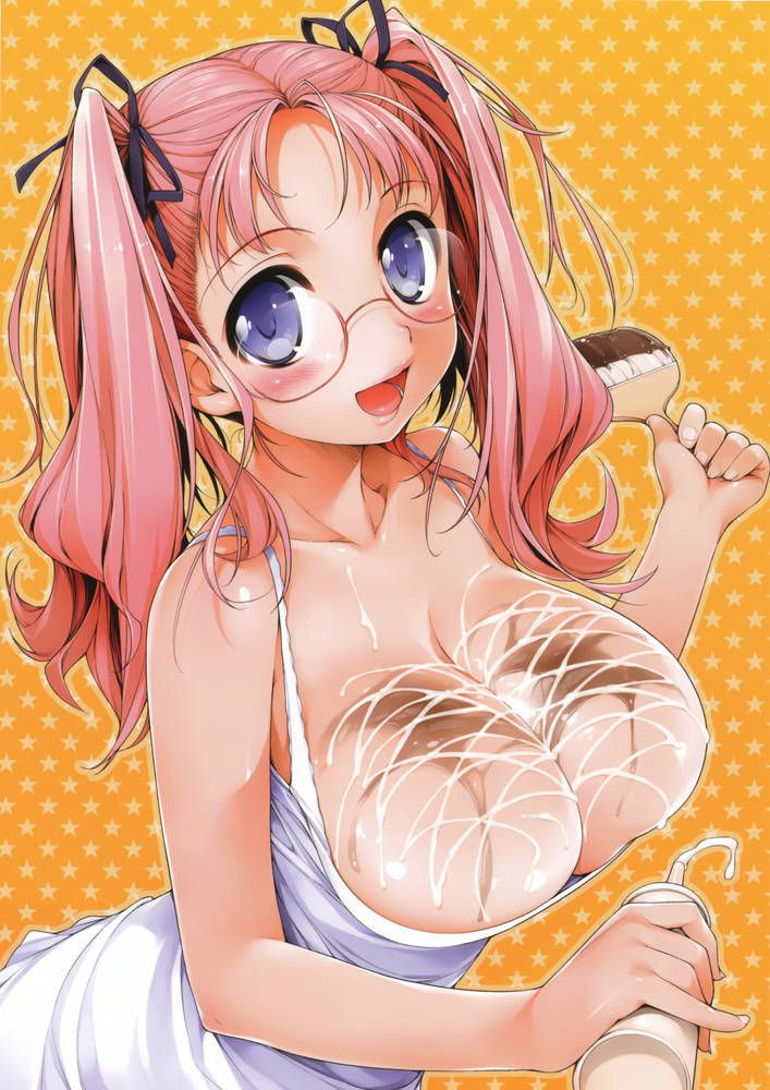 裸エプロンの二次元エロ画像。