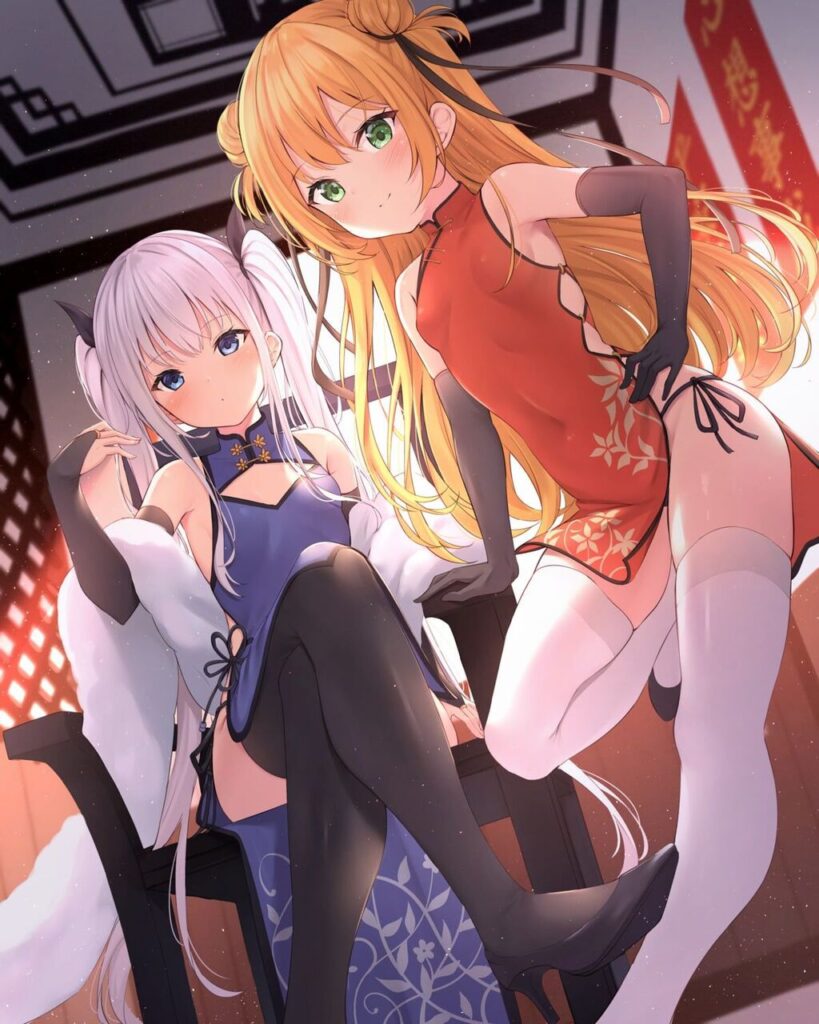 チャイナドレスの至高vs究極のエロ画像