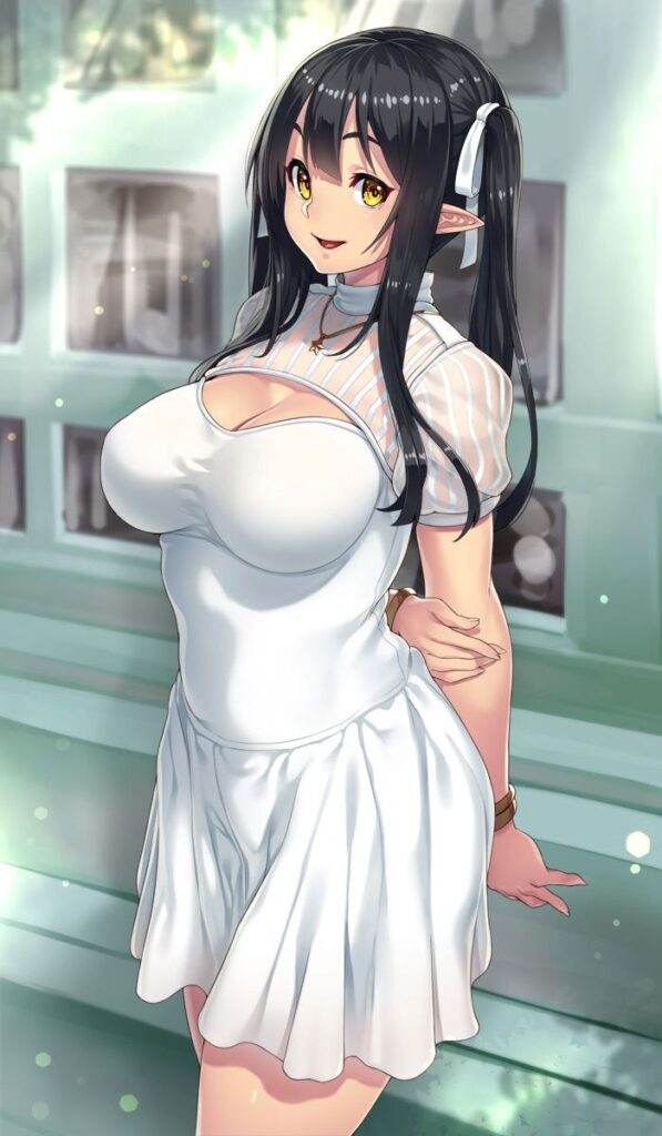 【エルフ】「ひあぁあ♡イキましゅ♡イってぇしまいましゅうぅー♡」エッチなご奉仕画像