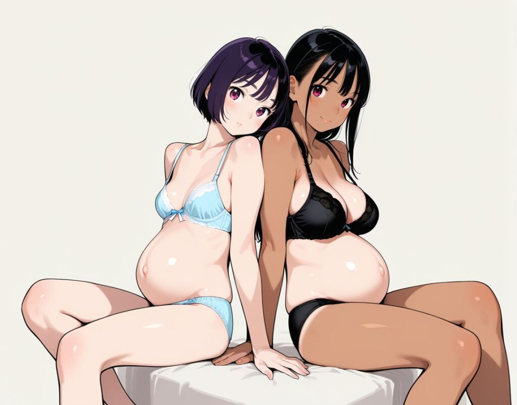 ボテ腹のよさを再確認できるエロ画像