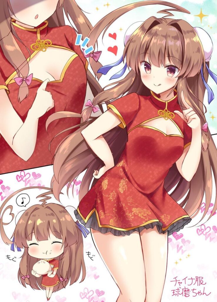 チャイナドレスのエロ画像を復習していく