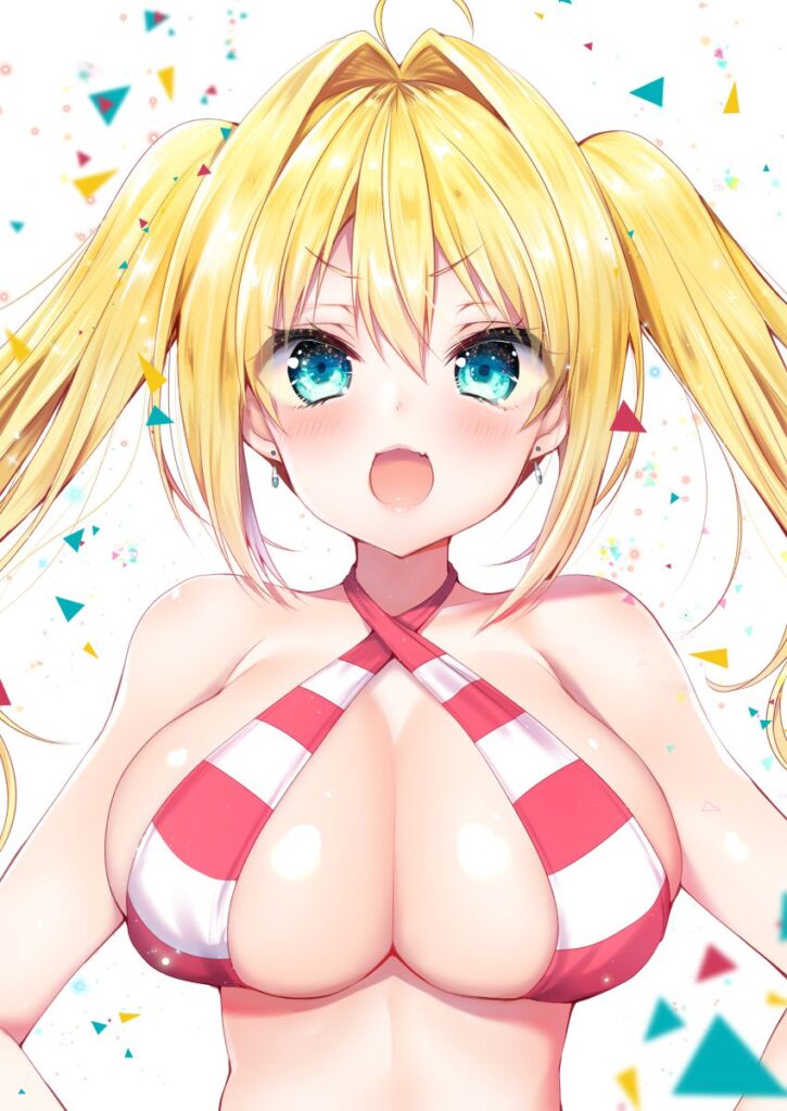金髪のエッチな部分を奥の奥まで堪能できるエロ画像