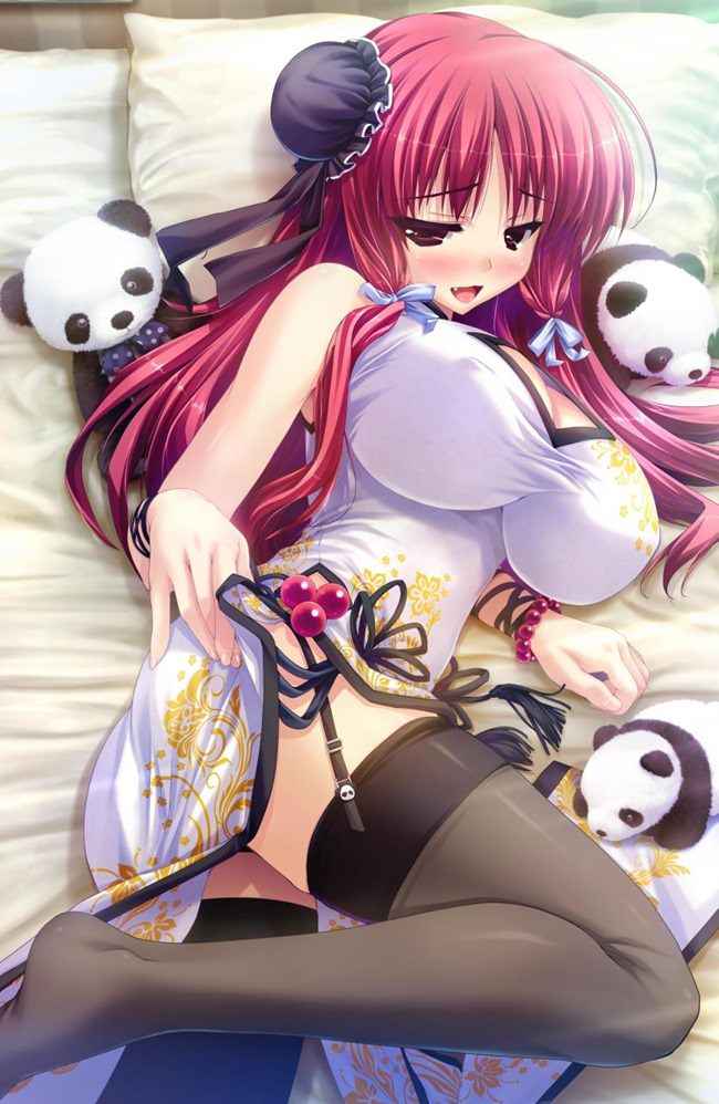 チャイナドレスの二次フェチ画像。