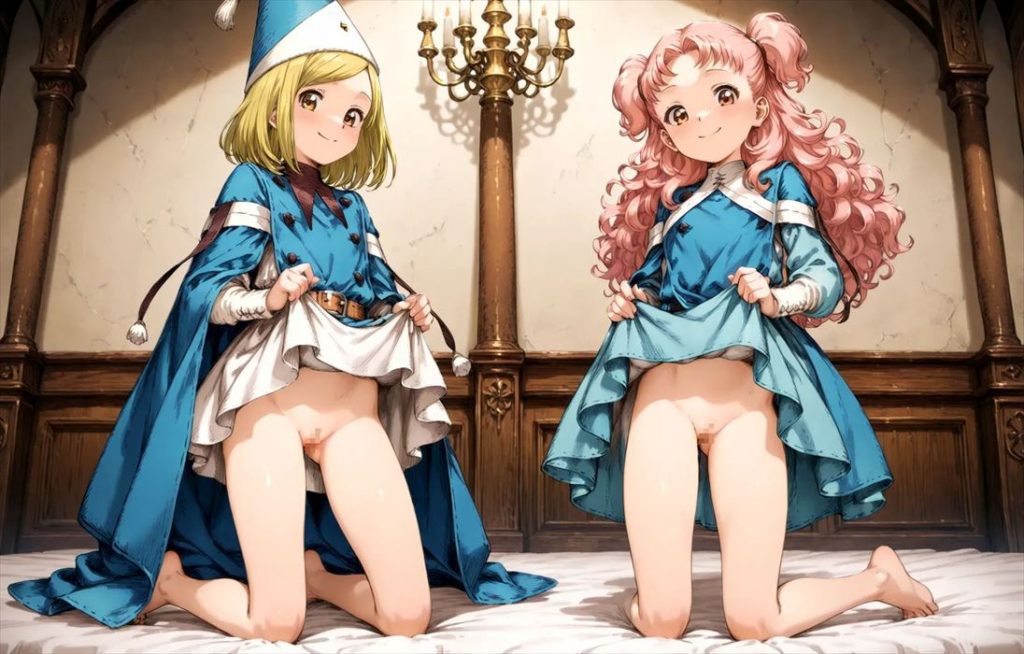 帽子の可愛い二次元画像。