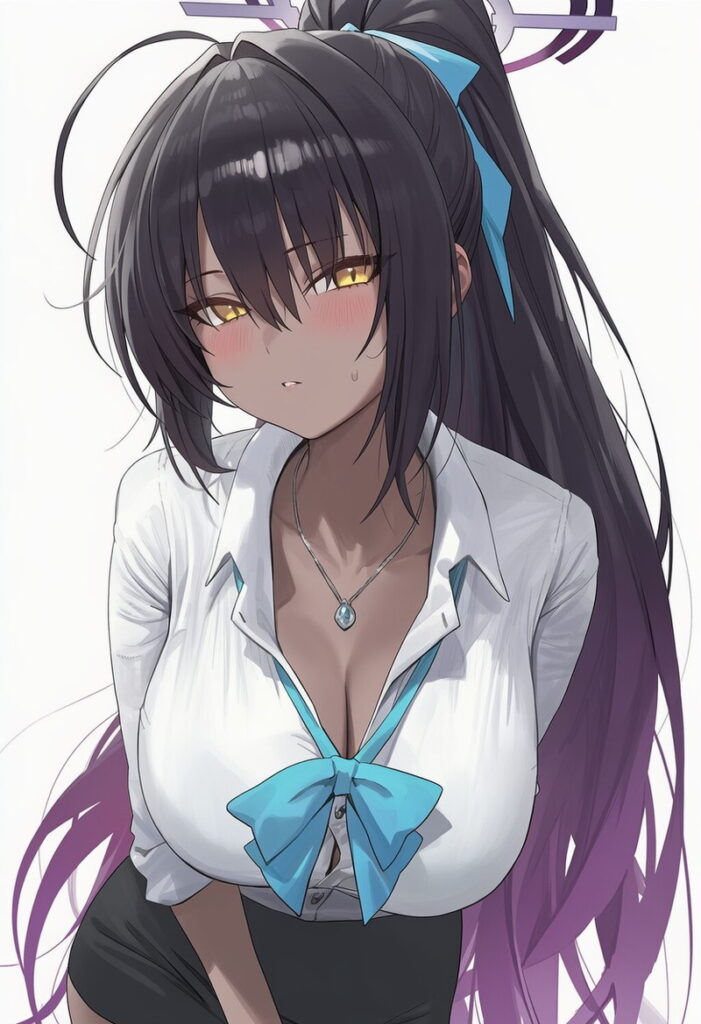 ブルーアーカイブの可愛い二次元画像。