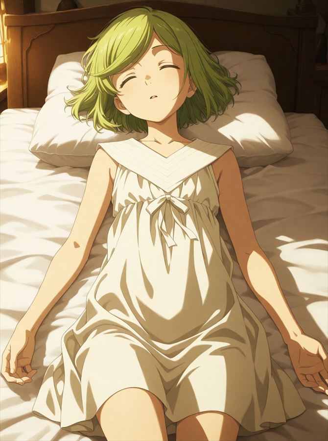 帽子の可愛い二次元画像。