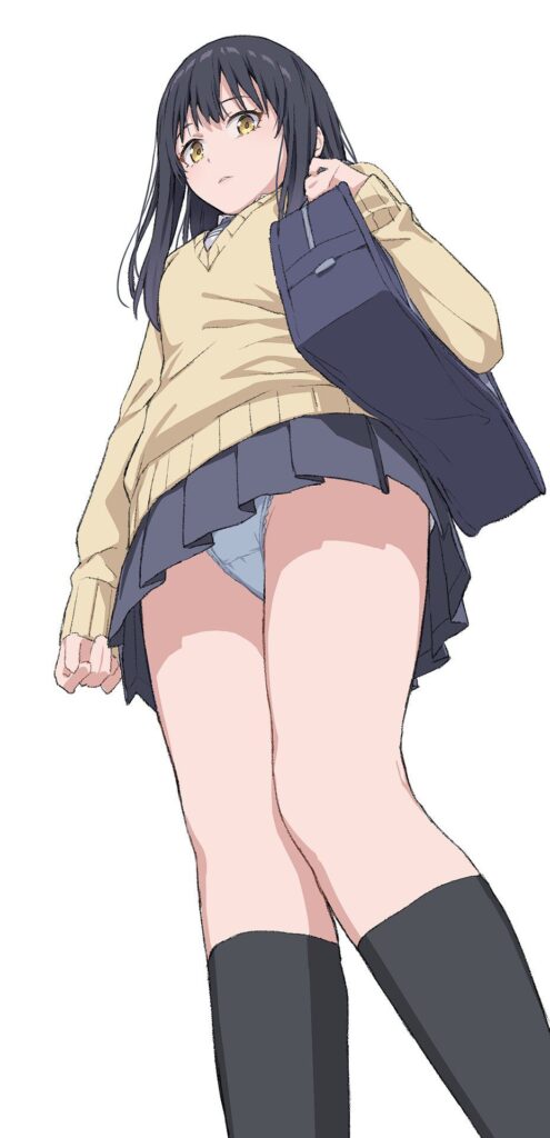 ローアングルの二次エロ画像を愛でる。
